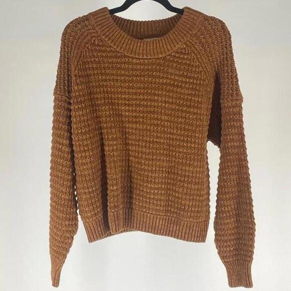 Cozy Chunky Knit Sweater - Warm Brown Color - Picture 1 of 2